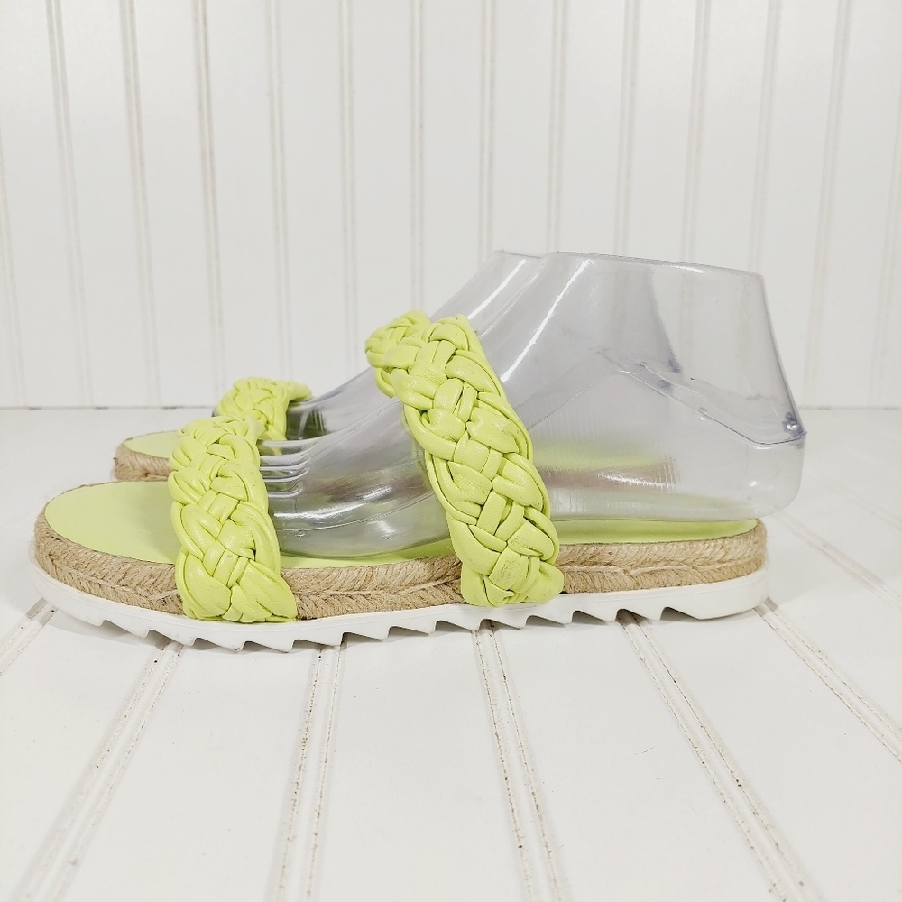 Marc Fisher Ltd Jaimee Slip On Leather Green Summ… - image 2